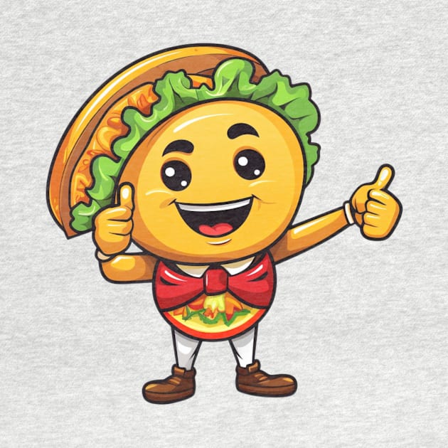 kawaii Taco  T-Shirt cute ,potatofood funny by nonagobich